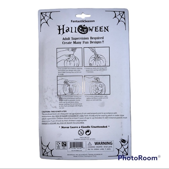 Halloween Pumpkin Carving Tool Set Decorator Kit - Picture 2 of 3
